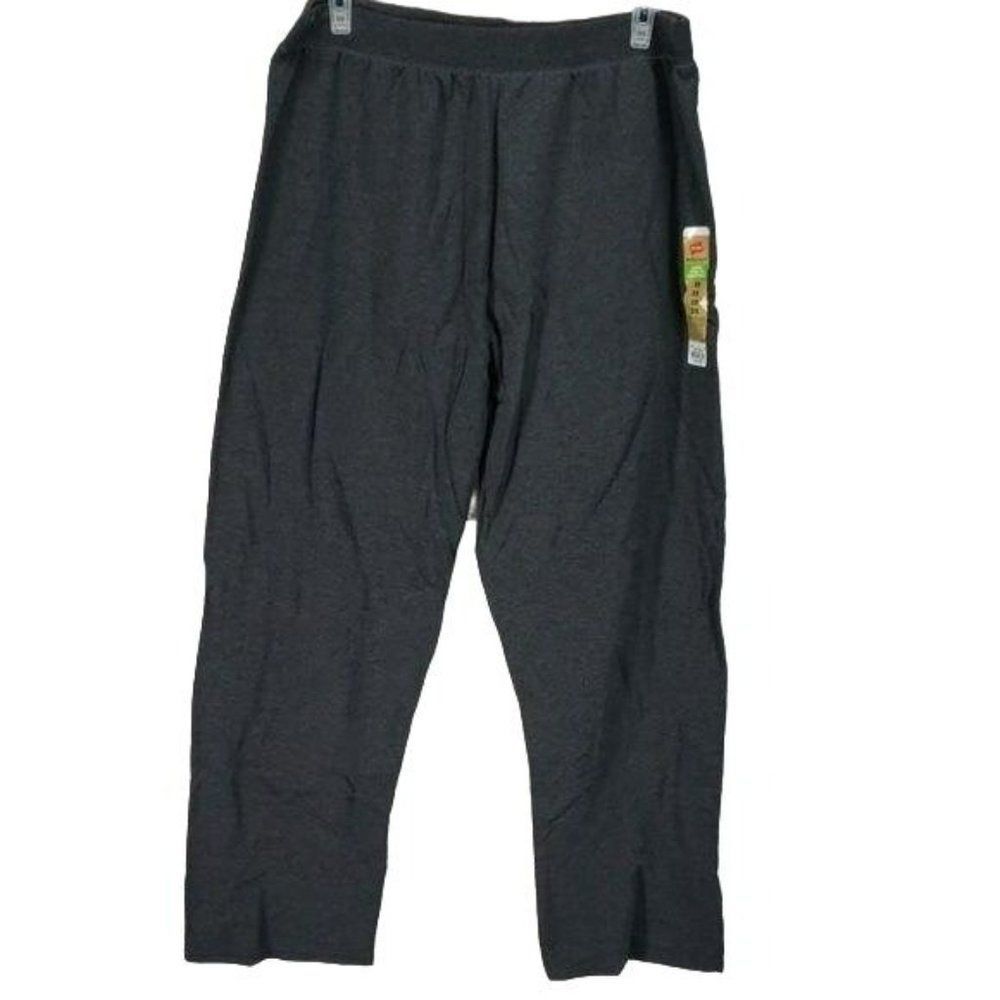 Hanes  Women's Ladies' Open Leg Grey 2X Sweatpants‎ Pants Pull on